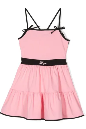Msgm Vestido con logo bordado