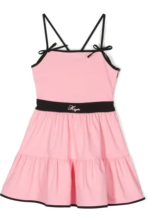 Msgm Vestido con logo bordado