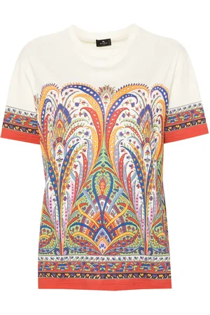 Etro Playera con estampado de cachemira