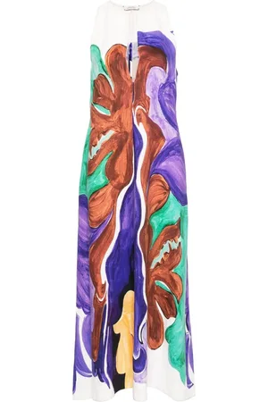 Dorothee Schumacher Vestido largo sin mangas con estampado abstracto