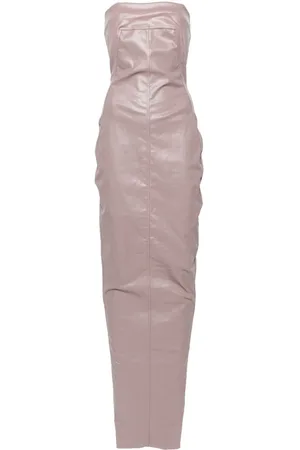 Rick Owens Vestido de fiesta strapless de mezclilla