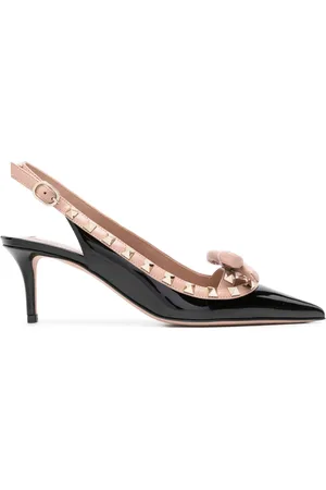 VALENTINO GARAVANI Zapatillas de charol con detalles Rockstud y tacón de 60mm