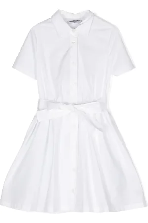 Moschino Vestido camisero con logo estampado