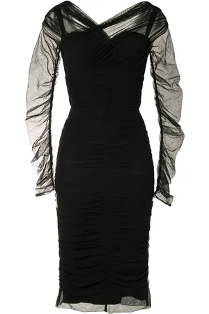 Dolce & Gabbana Vestido midi con diseño drapeado