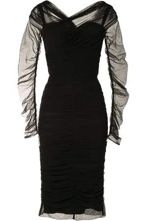 Dolce & Gabbana Vestido midi con diseño drapeado