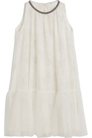 Brunello Cucinelli Vestido midi con estampado floral