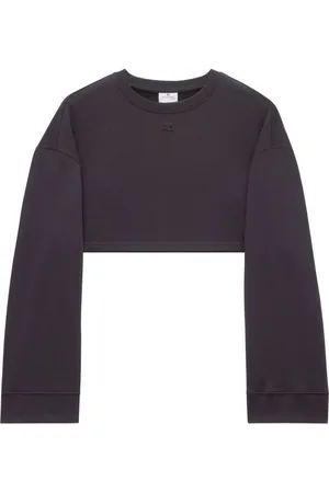 Courrèges Sudadera Cocoon con diseño corto