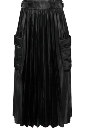 SACAI Falda midi cargo con diseño plisado