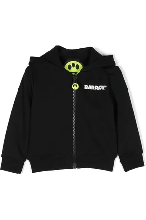 BARROW Hoodie con cierre y logo estampado