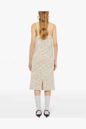 Jil Sander Vestido midi bordado