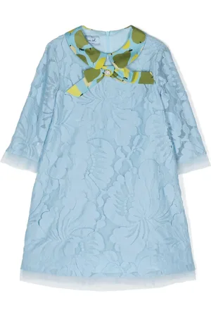 Mimisol Vestido con detalle de moño y encaje floral