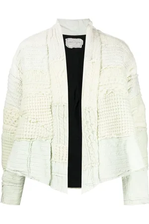 GREG LAUREN Chamarra tejida patchwork