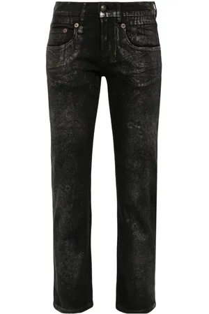 R13 Skinny jeans metalizado