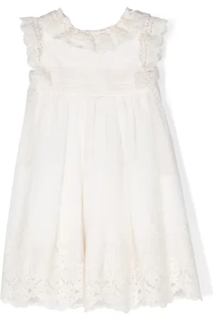 Lapin House Vestido de tul con bordado floral