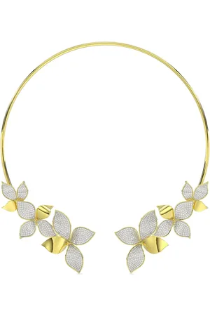 Marchesa Notte Collar Wild Flower en oro amarillo de 18kt con diamante