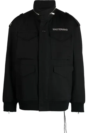 MASTERMIND JAPAN Chamarra con detalle de cierre y logo estampado