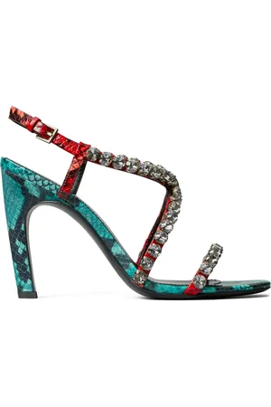Tory Burch Sandalias con detalles de cristal y tacón de 100mm