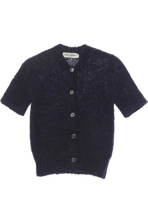 OUR LEGACY Top manga corta con cuello redondo