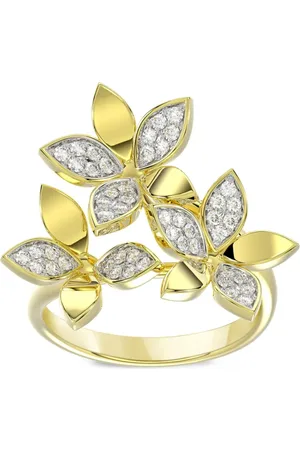 Marchesa Notte Anillo Wild Flower en oro de 18kt con diamante