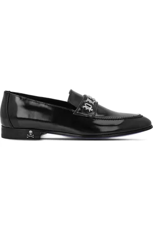 Philipp Plein Mocasines Gothic con placa del logo