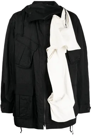 YOHJI YAMAMOTO Chamarra asimétrica con capucha