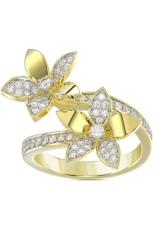 Marchesa Notte Anillo Wild Flower en oro de 18kt con diamante