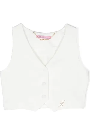 MISS BLUMARINE Chaleco con cuello en V