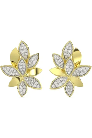 Marchesa Notte Aretes Wild Flower en oro de 18kt con diamante