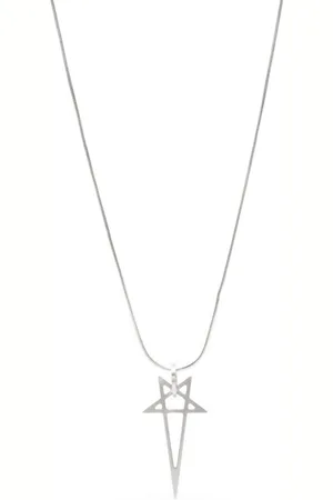 Rick Owens Collar de latón Pentagram