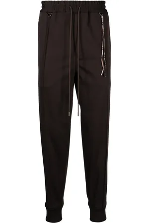 MASTERMIND Pants tapered con logo en jacquard