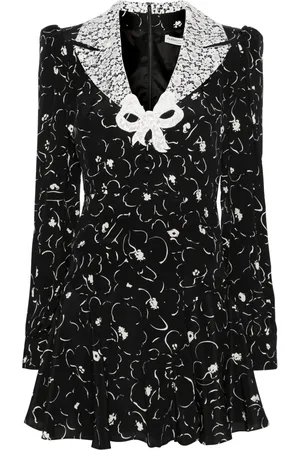 Alessandra Rich Vestido corto con estampado floral