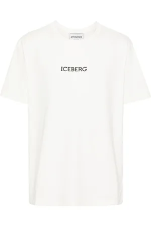 Iceberg Playera stretch con logo estampado