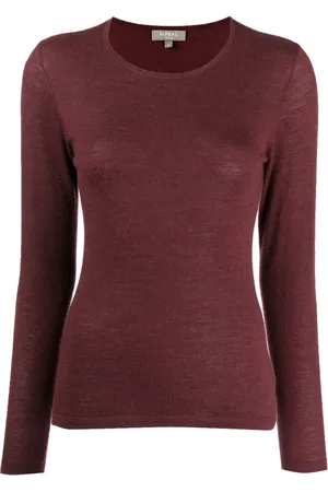 N.PEAL Top de cachemira con cuello redondo