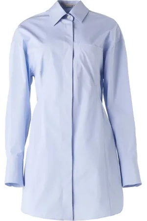 Stella McCartney Vestido camisero midi de popelina