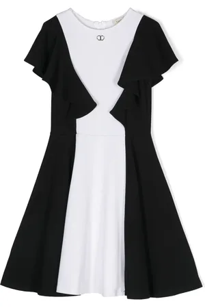 Twin-Set Vestido con volantes en las mangas