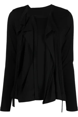 YOHJI YAMAMOTO Top con efecto drapeado