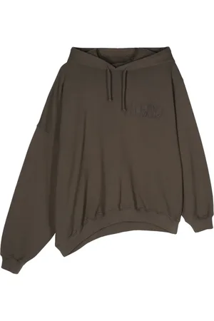 MAGLIANO Hoodie asimétrica con logo bordado