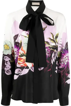 Elie saab Camisa de seda con estampado floral