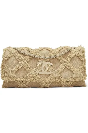 CHANEL Bolsa de hombro con solapa de crochet grande 2009