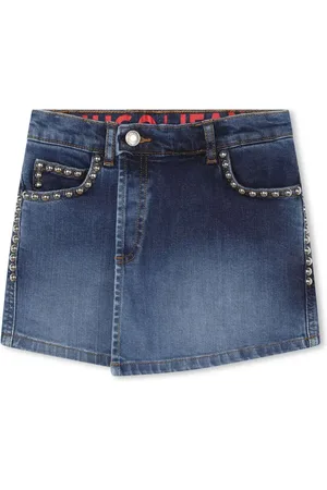 HUGO BOSS Skorts de mezclilla con apliques