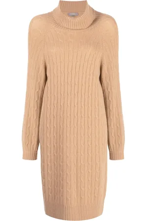 N.PEAL Vestido en tejido de ochos con cuello en V