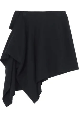 YOHJI YAMAMOTO Falda corta con diseño asimétrico