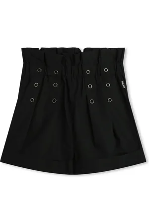 DKNY Shorts con tiro alto y detalle de ojales