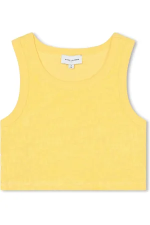 Marc Jacobs Top corto con logo en jacquard