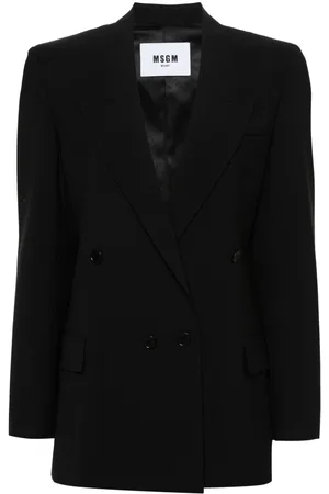 Msgm Blazer con solapas de pico y doble botonadura