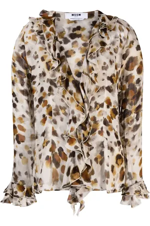 Msgm Blusa con estampado abstracto
