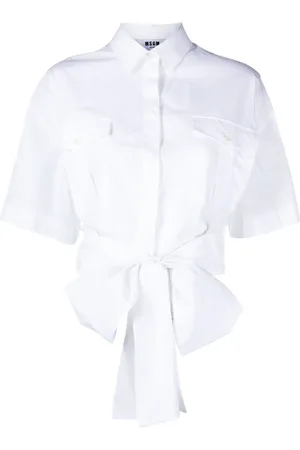 Msgm Camisa corta con lazo