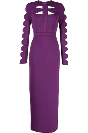 Elie saab Vestido tejido con aberturas
