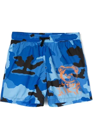 Moschino Shorts de playa con estampado Teddy Bear