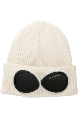 C.P. Company Gorro tejido de canalé con detalle Goggles